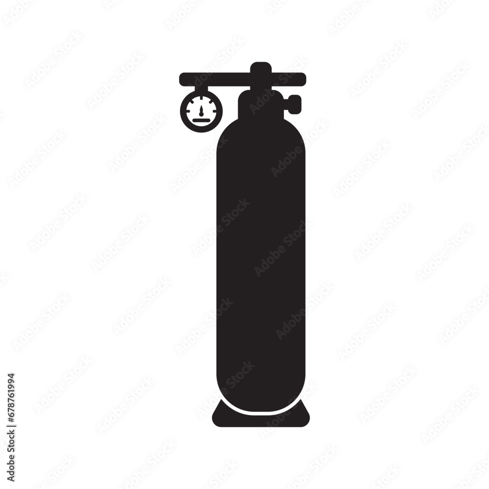 Gas cylinder logo icon, vector illustration design Gas cylinder logo icon, vector illustration design