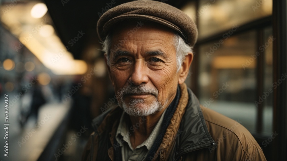 photo of an good looking old man photo of an good looking old man