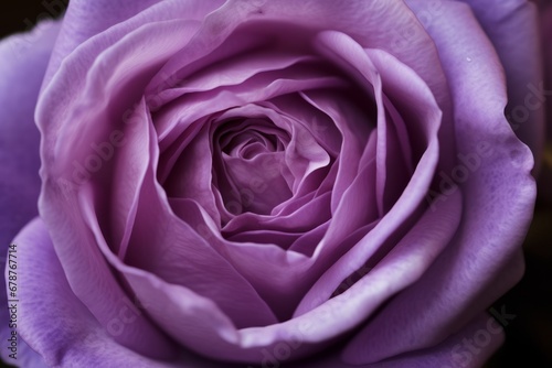 Close up of violet rose. Generative AI