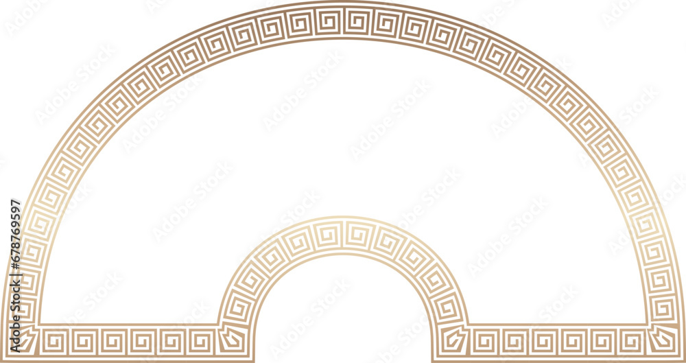 Square shape vintage frames meander frame Greek key pattern Greek ...