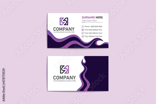 Unique professional colorful corporate business  card template