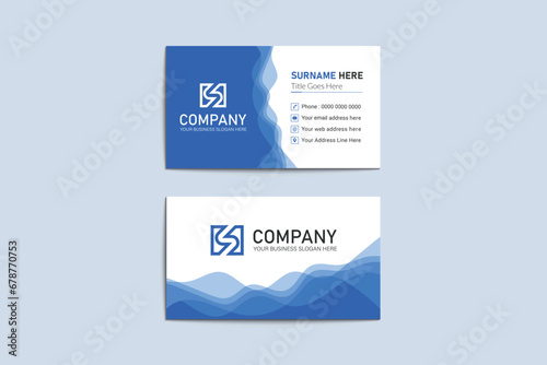Unique professional colorful corporate business  card template