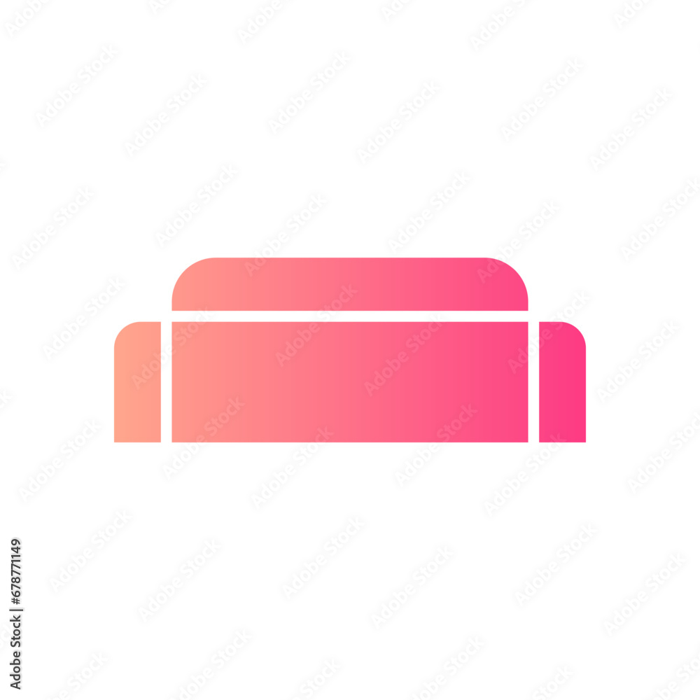 sofa gradient icon sofa gradient icon