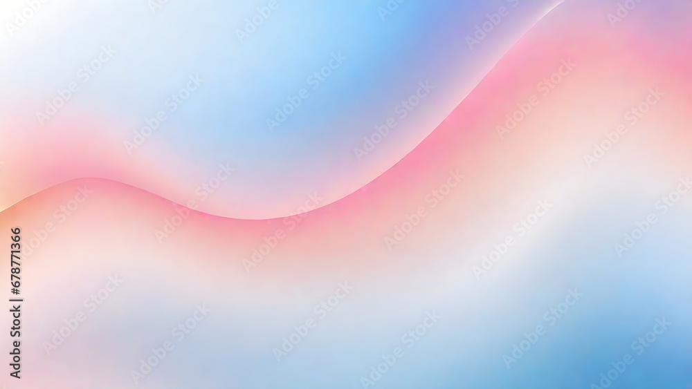 Abstract Design Background with 3D Smooth Waves Pastel Colors. 3d Modern Abstract Background