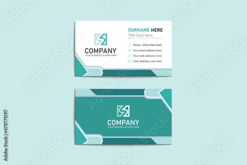 Unique professional colorful corporate business  card template