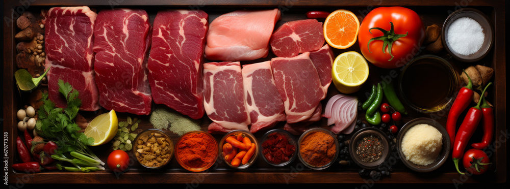 A Delicious Feast of Meat and Vegetables A Delicious Feast of Meat and Vegetables