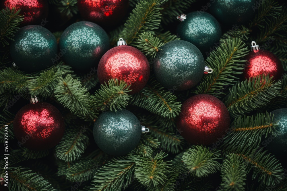 An array of fresh Christmas trees lined up at a local market for the festive season