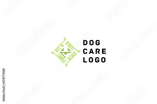 Template logo design for grooming salon, veterinary clinic, dogs kennel