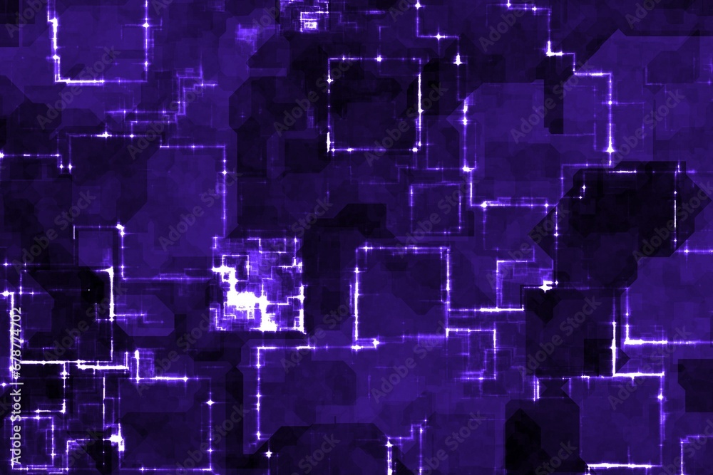 creative cute purple technological optic lights computer art texture illustration