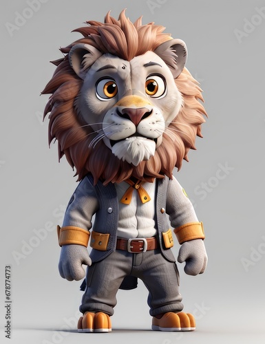 cartoon lion illustration 