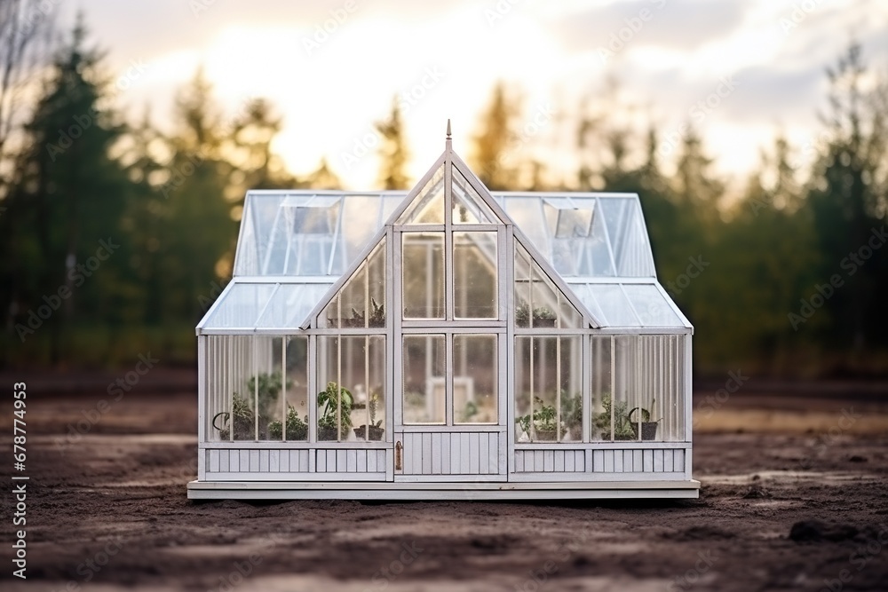 Obraz premium Greenhouse Haven: Botanical Elegance Captured