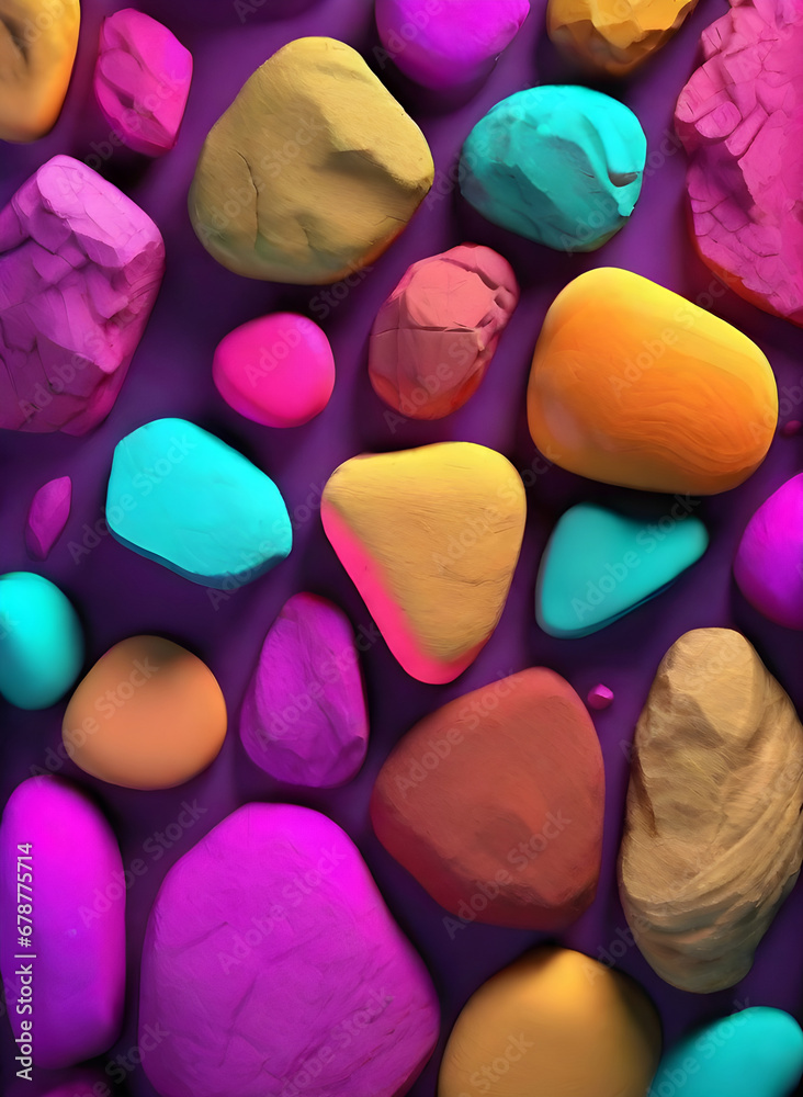 Stone 3D shadowed neon detailed highquality K. Stone 3D shadowed neon detailed highquality K.