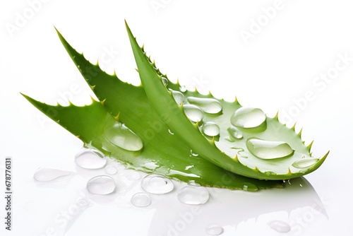 Isolated aloe vera, symbolizing natural wellnes