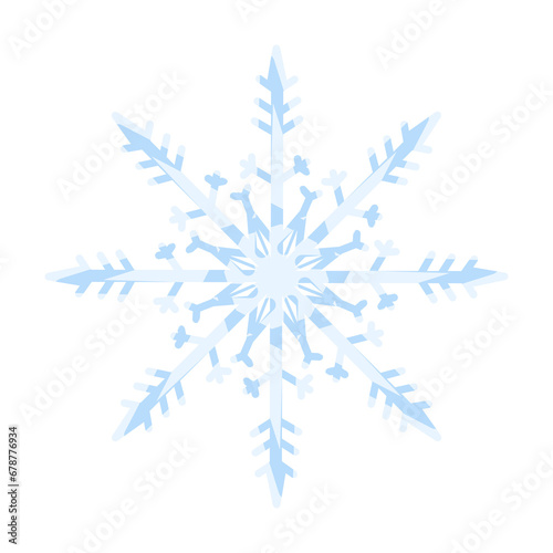 Snowflake doodle with beautiful shape blue and white colors beautiful line illustration that that inspired snowflake that can be use for social media, sticker, decoration, wallpaper, e.t.c. 