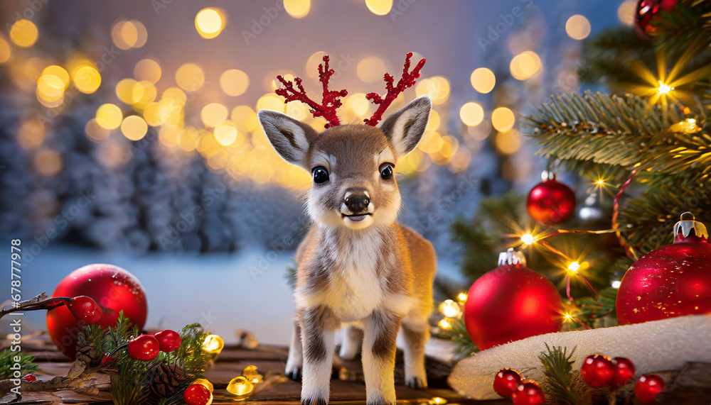 Christmas decoration cute reindeer Christmas decoration cute reindeer
