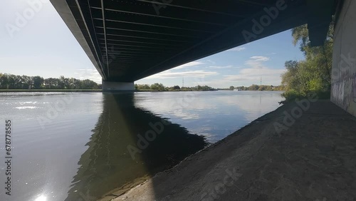 bridge over the river danube in bavaria photo