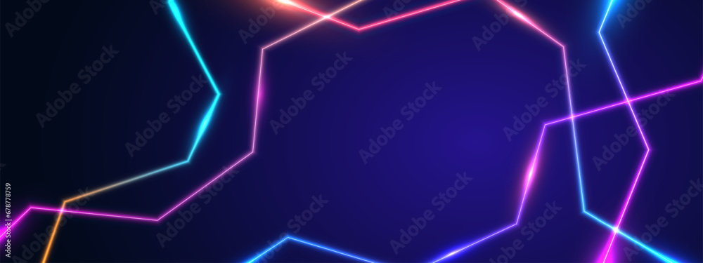 Abstract futuristic background with glowing neon light effect. Vector illustration. Abstract futuristic background with glowing neon light effect. Vector illustration.