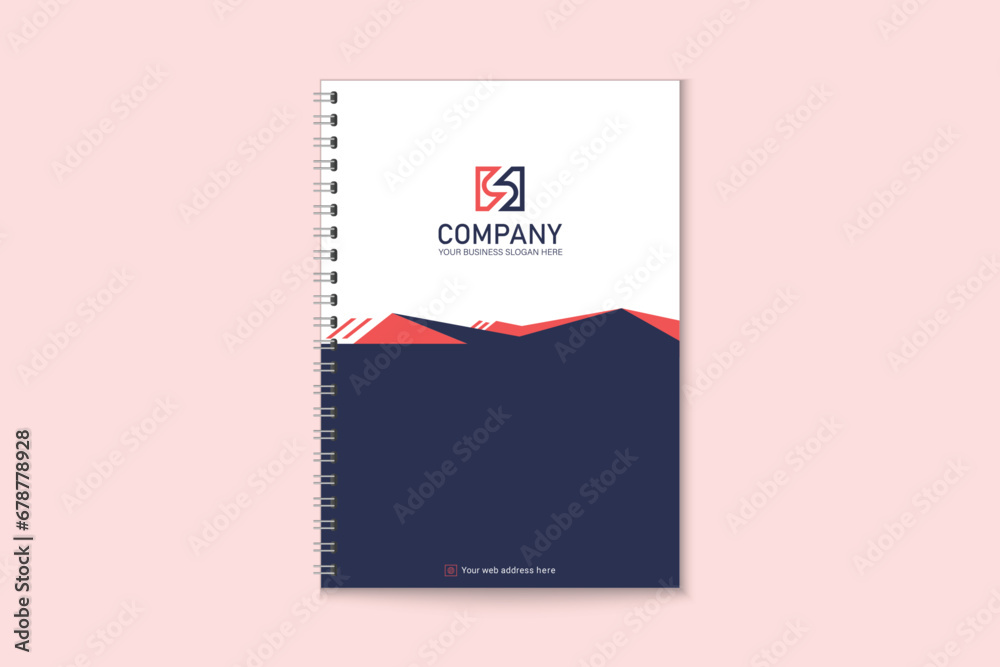 Unique professional colorful business notebook cover template Unique professional colorful business notebook cover template