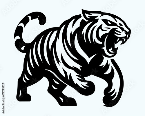 animal, black, brand, business, company, creative, graphic, lion, logo, logo template, minimalist, modern, professional, simple, tiger, unique, wild, yellow © sulman