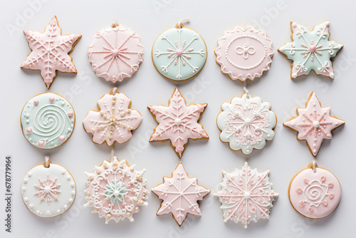 Pastel Christmas Cookies