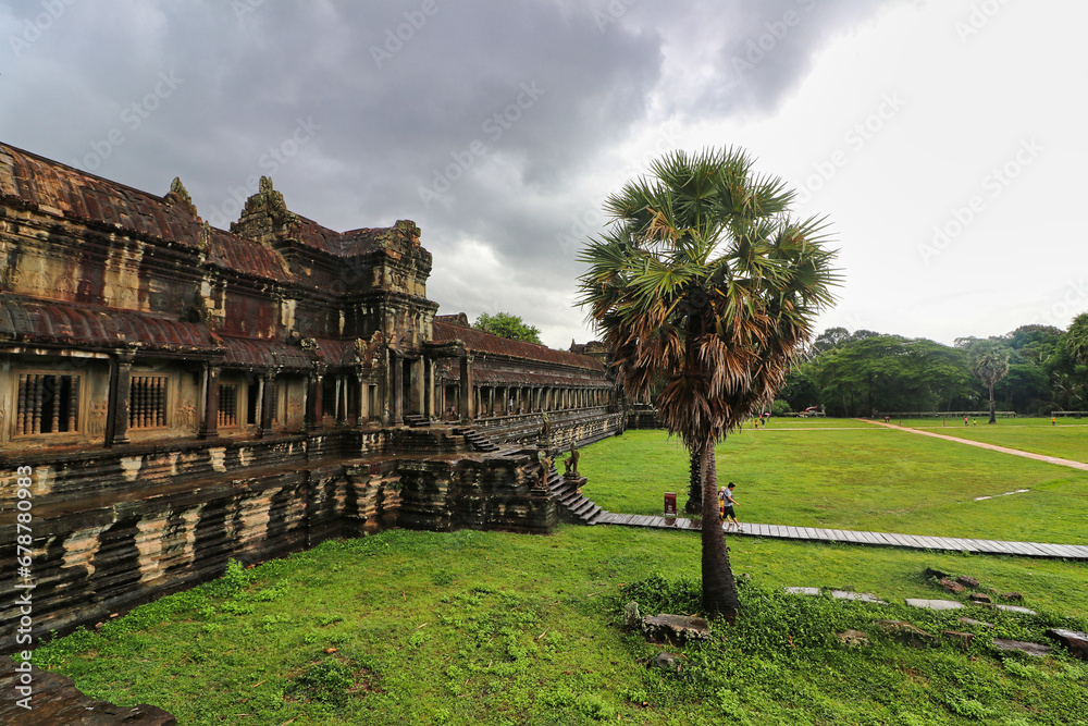 View of the Outer grounds of the Angkor Wat temple complex at Siem Reap, Cambodia, Asia View of the Outer grounds of the Angkor Wat temple complex at Siem Reap, Cambodia, Asia
