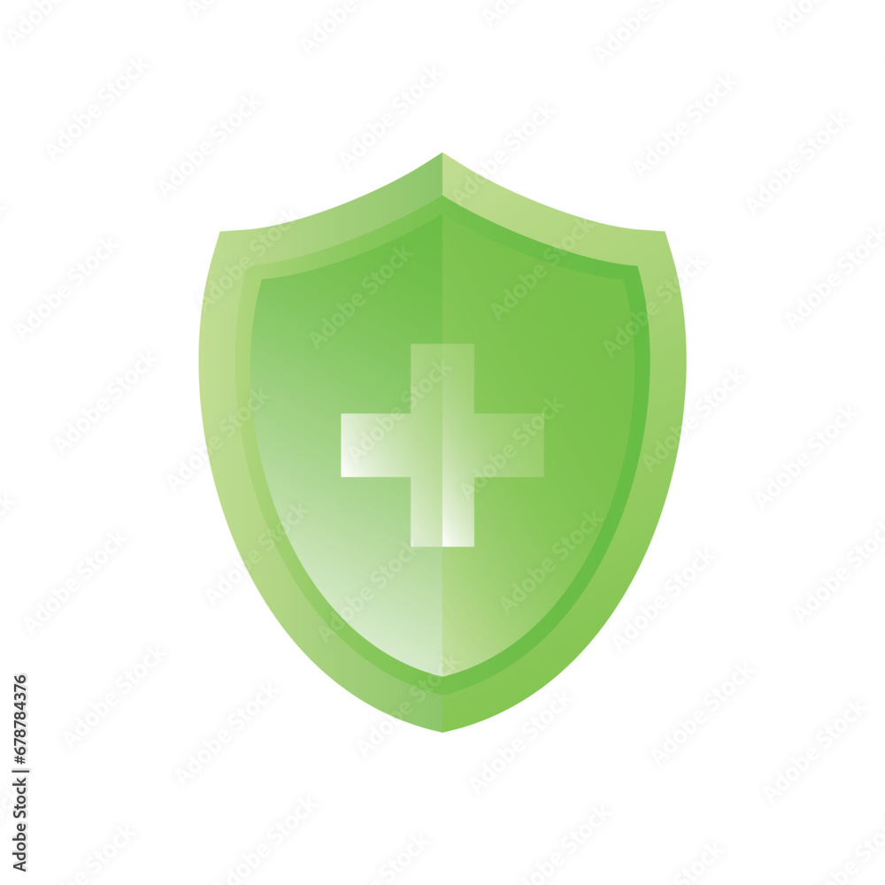 Obraz premium medical shield icon design. virus protection concept sign and symbol.