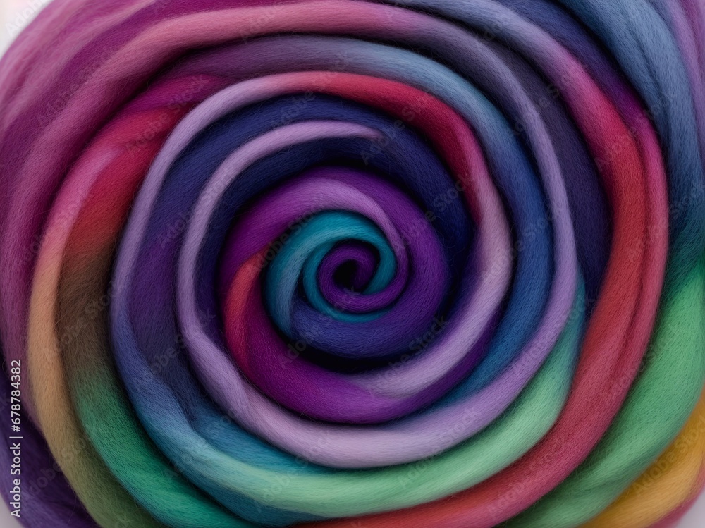 Rolled wool. Abstract background. AI generated illustration Rolled wool. Abstract background. AI generated illustration