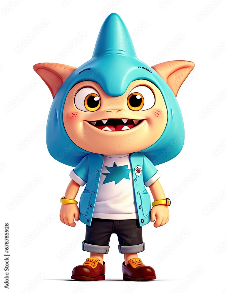 3d Render of Little boy with halloween costume on white background
3d Render of Little boy with halloween costume on white background