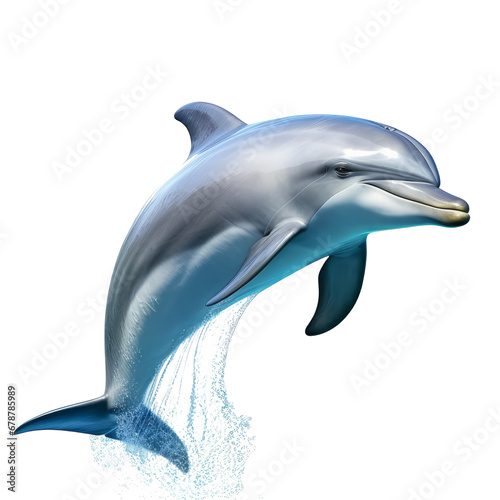 A simple vector of dolphin  transparent background