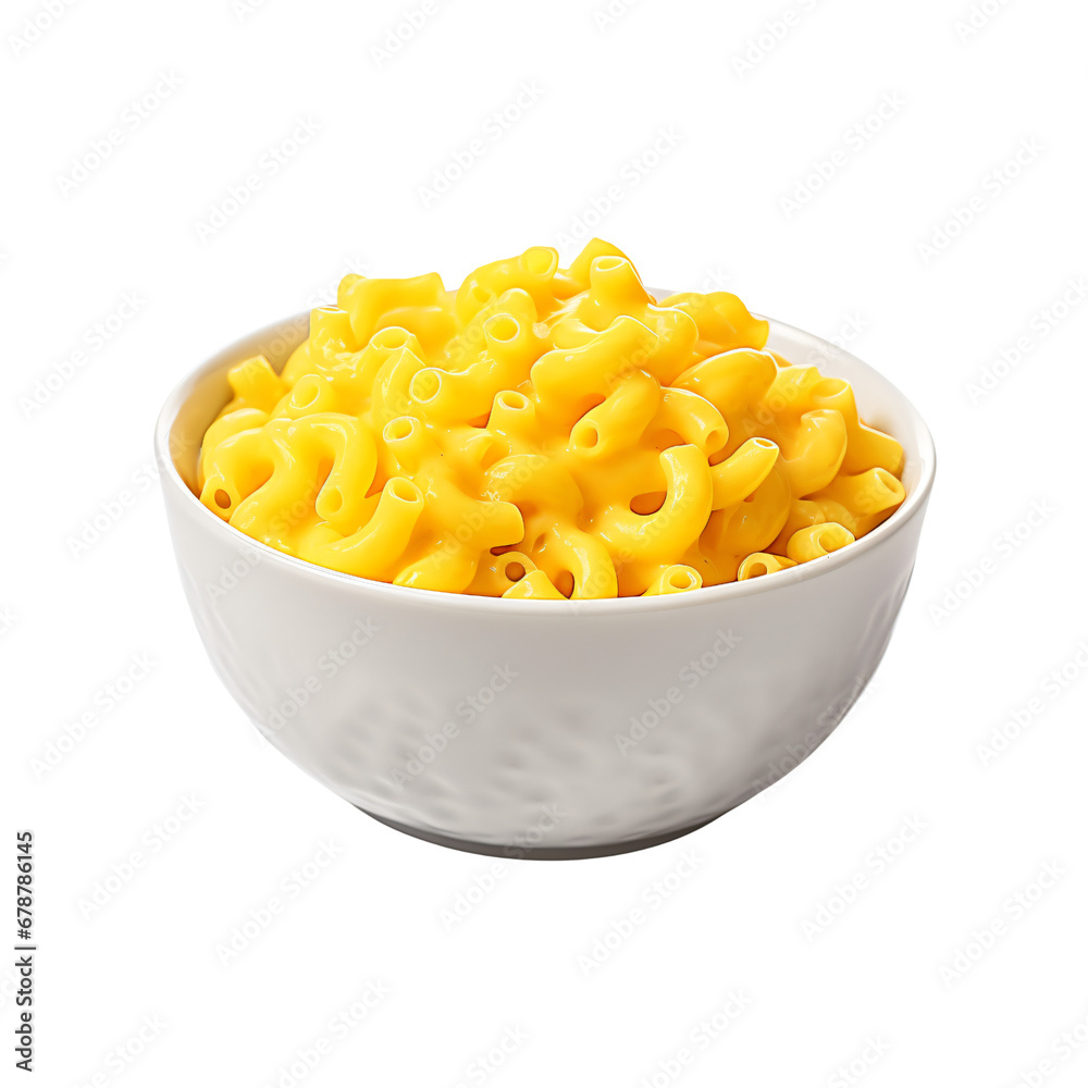 Macaroni and Cheese,isolated on white and transparent background Macaroni and Cheese,isolated on white and transparent background
