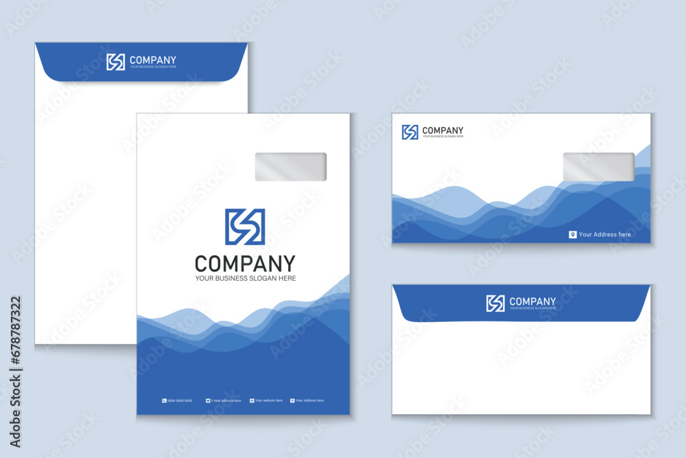 Unique professional colorful C4 and DL envelope design for Corporate company Unique professional colorful C4 and DL envelope design for Corporate company
