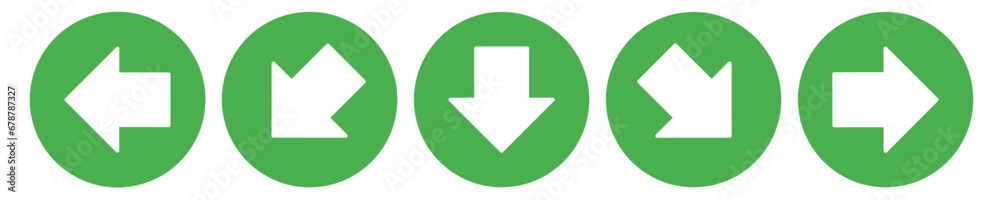 transparent arrow icon for enter and exit way with green colors transparent arrow icon for enter and exit way with green colors
