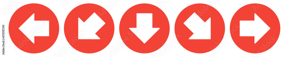 transparent arrow icon for enter and exit way red color transparent arrow icon for enter and exit way red color