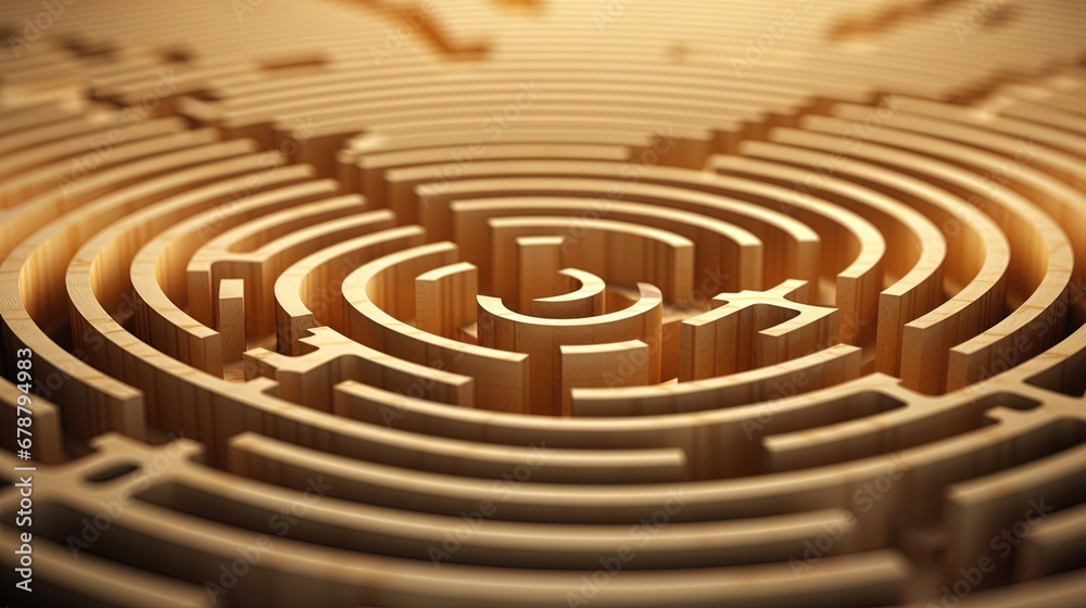 Abstract Imagery: Lines and Forms Create a Labyrinth, Symbolizing Life's Journey of Exploration Abstract Imagery: Lines and Forms Create a Labyrinth, Symbolizing Life's Journey of Exploration