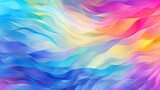 Iridescent Colors and Refractive Effects Shape Background, Crafting Bright, Colorful Abstraction