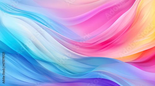 Wallpaper Mural Bright, Colorful Abstraction Takes Form in Background with Iridescent Colors, Refractive Effects Torontodigital.ca