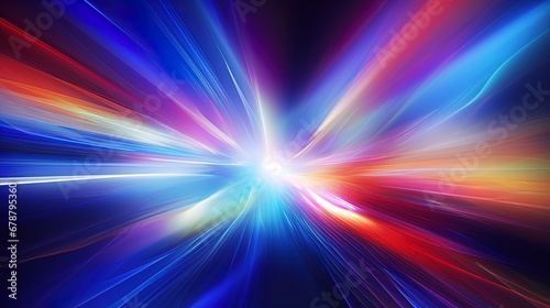 Visual Energy Flows and Light Flashes Shape an Abstract Background, Eliciting Dynamic Sensations