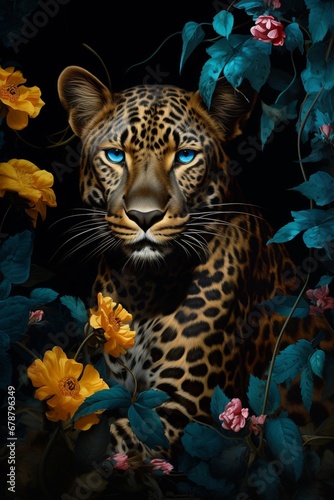 Portrait of a leopard