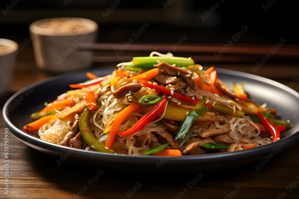 Korean food, Japchae Korean food, Japchae