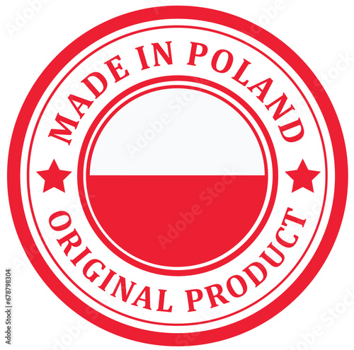 Free Download Poland. The sign premium quality. Original product. Framed with the flag of the country - GFXLoad