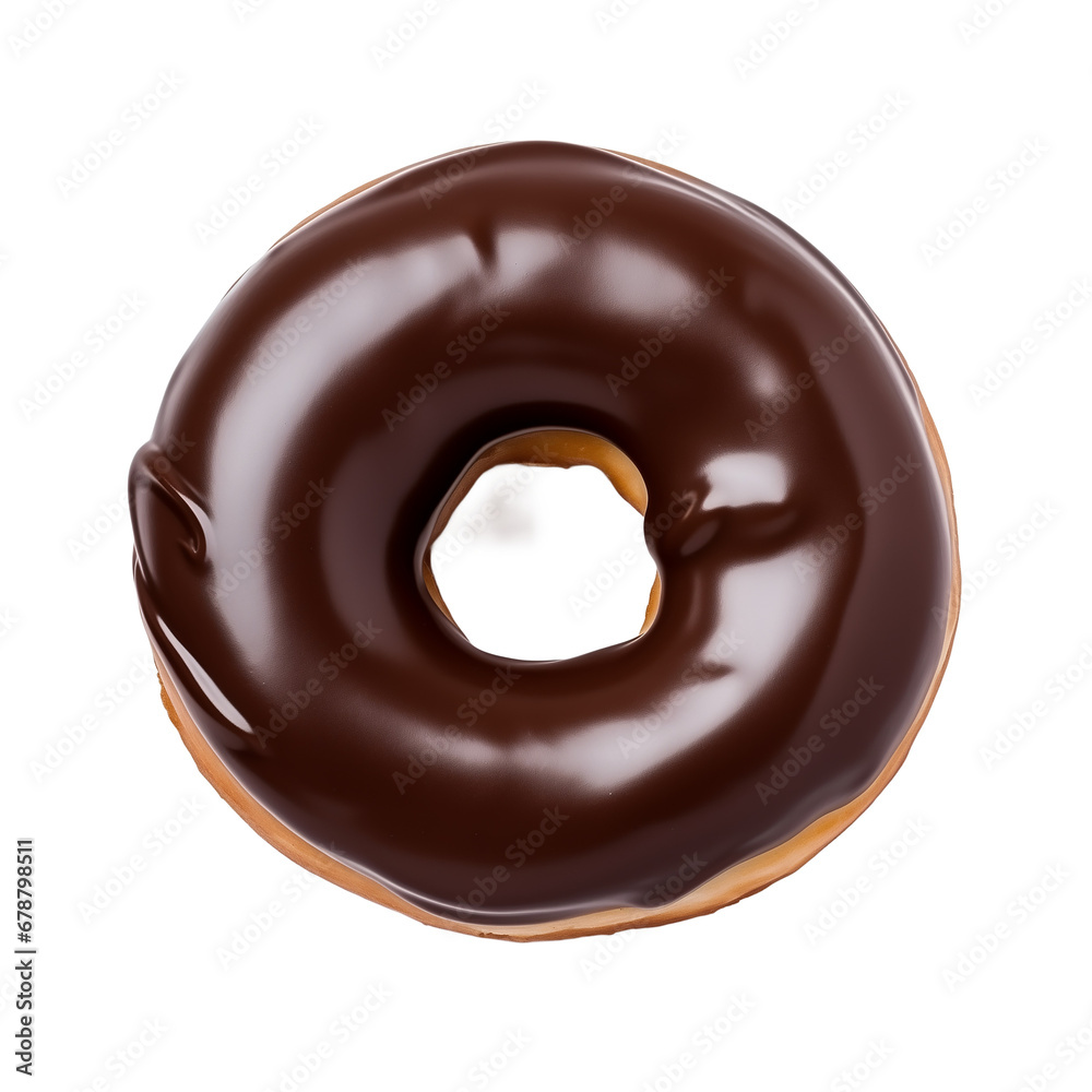 donut with glaze isolated on white background donut with glaze isolated on white background