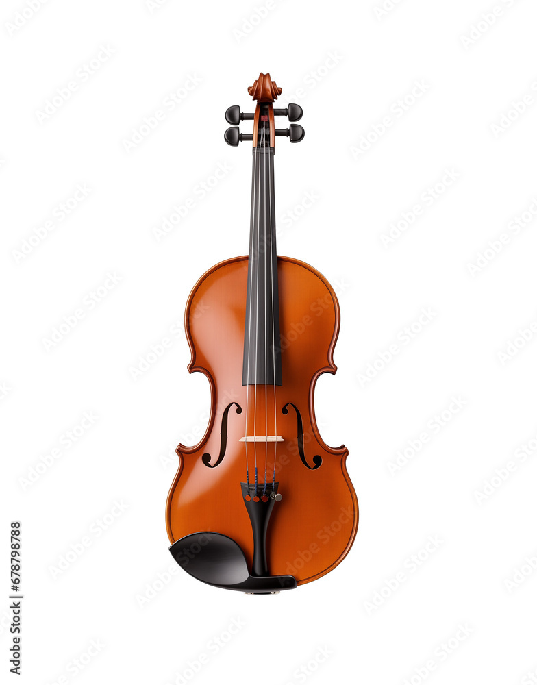 Obraz premium violin isolated on white background