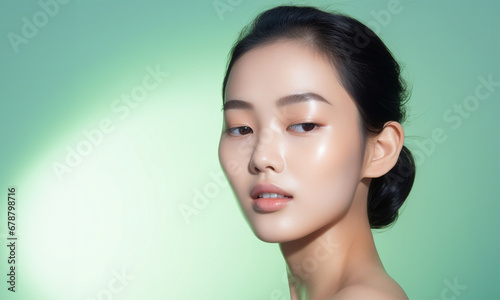 portrait of a beautiful asian woman model