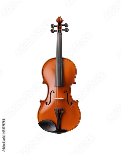 violin isolated on white background photo