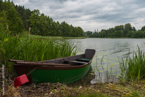 boat on the lake