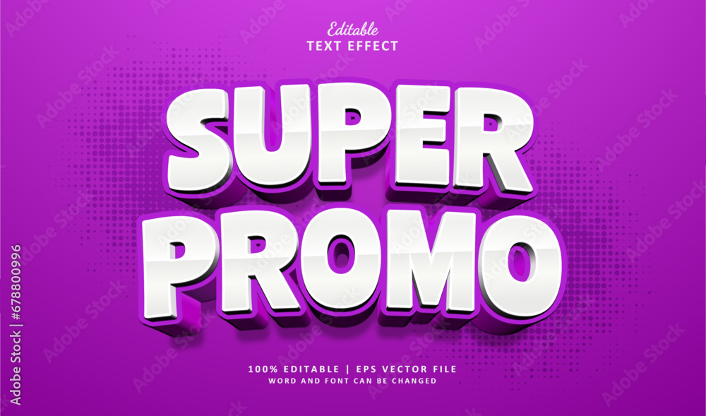 Super Promo 3d Editable Text Effect Style Super Promo 3d Editable Text Effect Style
