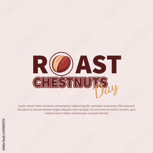 Roast Chestnuts Day background.