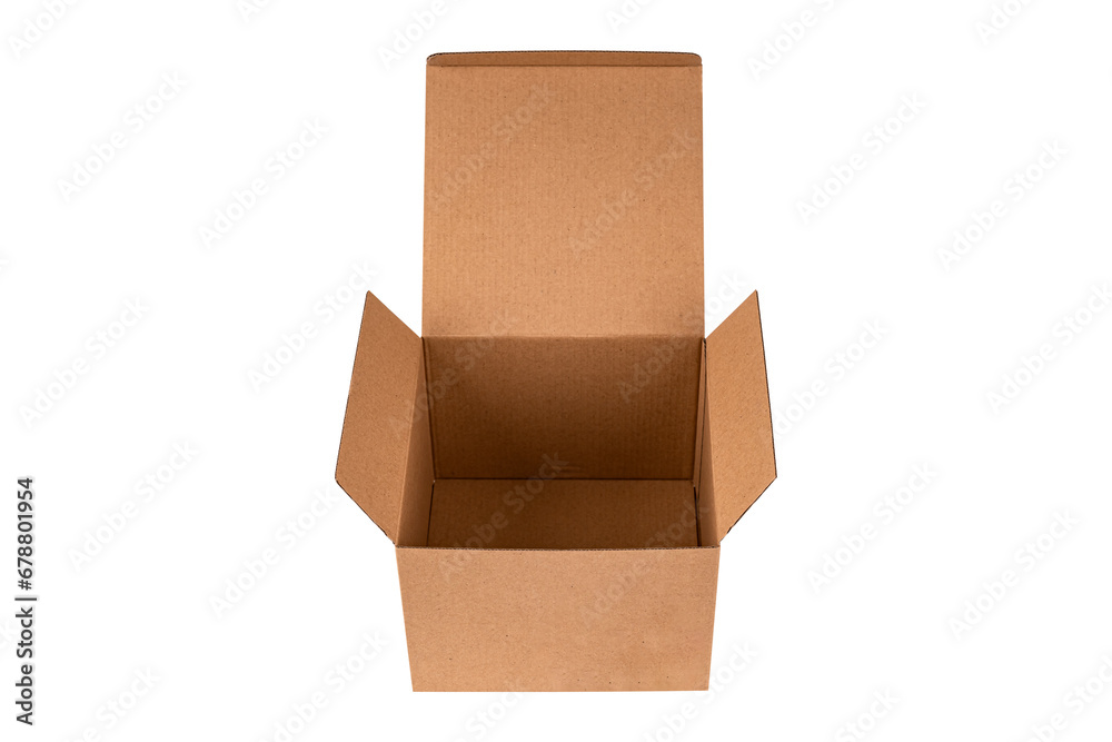 Parcel box or cardboard box isolated on white background. Parcel box or cardboard box isolated on white background.