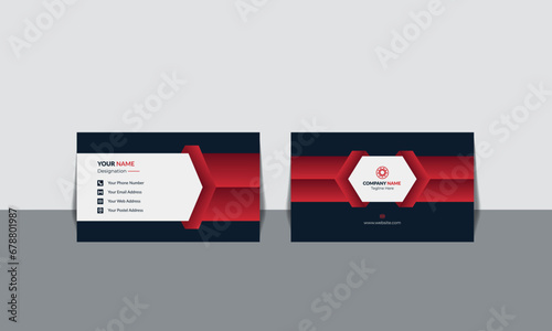 creative modern business card design and template