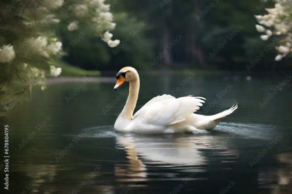 Fototapeta premium duck in the water